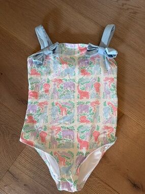 The Beaufort Bonnet Company Girls One-Piece Swimsuit in Pastel Multi